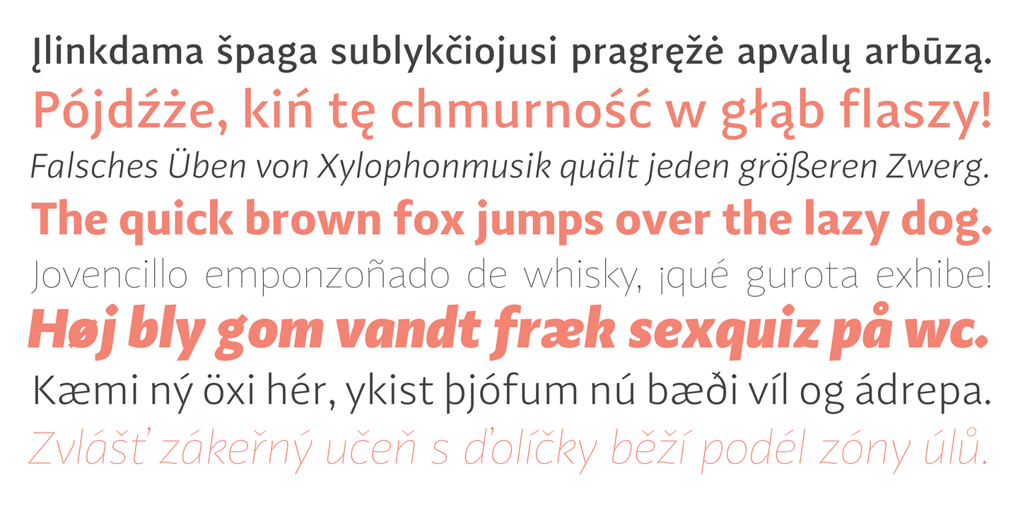 Example font Adagio Sans #4